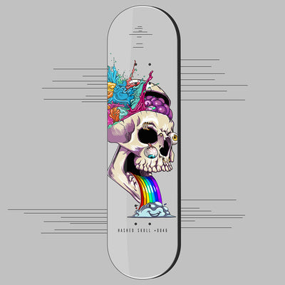 Popsicle Deck featuring Hashed Skull #0046